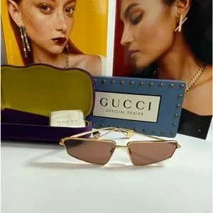 GUCCI WOMENS GOLD GOLD RED CAT EYE SUNGLASSES GG0538S-30007777-002 Gucci | Accessories | Gucci Womens Gold Gold Red Cat Eye  main image 3